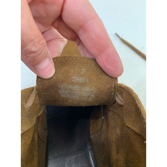 J Crew Brown Suede MacAlister Wedge Shoes Size 7 - Picture 6 of 7